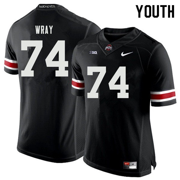 Ohio State Buckeyes #74 Max Wray Youth College Jersey Black OSU95988